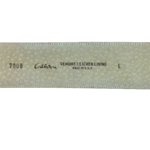 Calderon Wide Belt Red Belt Leather lined Leather Stamped 80s Style Belts - Picture 15 of 15